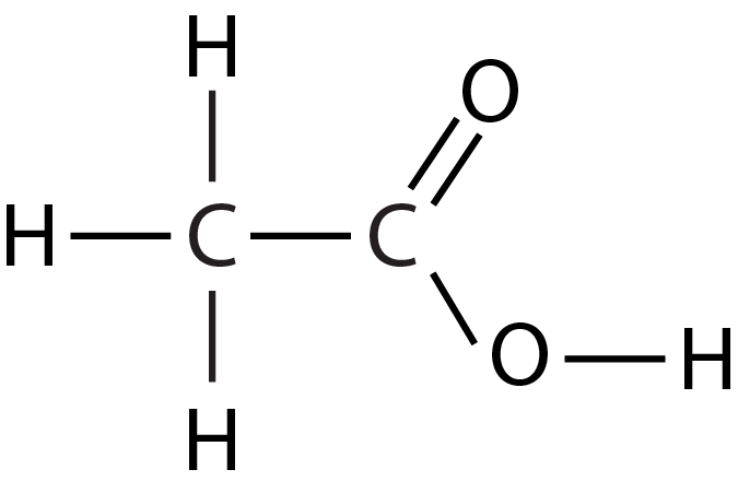 display formula ethanoic acid